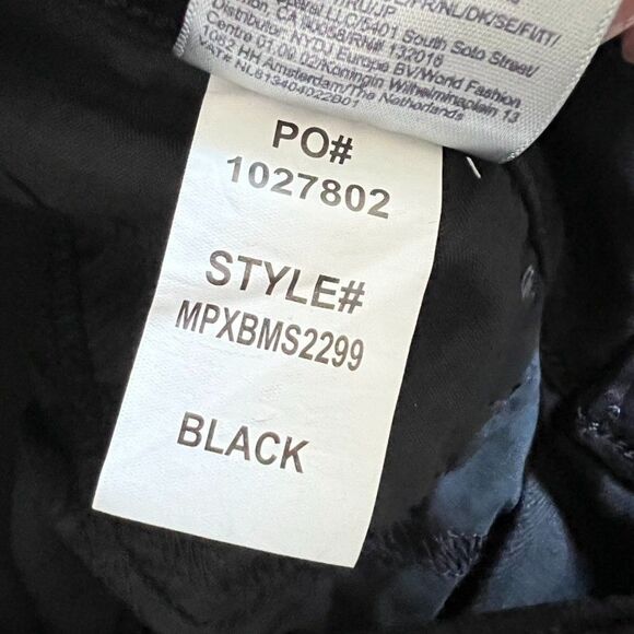 NYDJ Marilyn Straight Jeans Womens Sz 12 Black Denim Mid Rise Lift Tuck Stretch - Picture 12 of 15